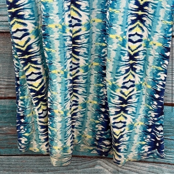 Tart Overlay Maxi Dress M Tie Dye Blue Long Stretchy Spaghetti Strap Open Back - Picture 2 of 10
